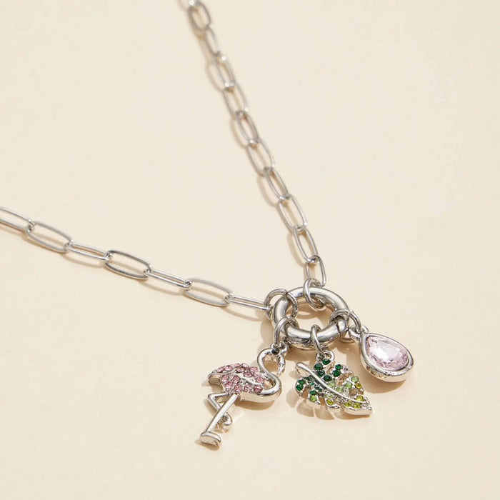Tropical Vibes Gold Dipped 18K Charm Necklace - LECCE