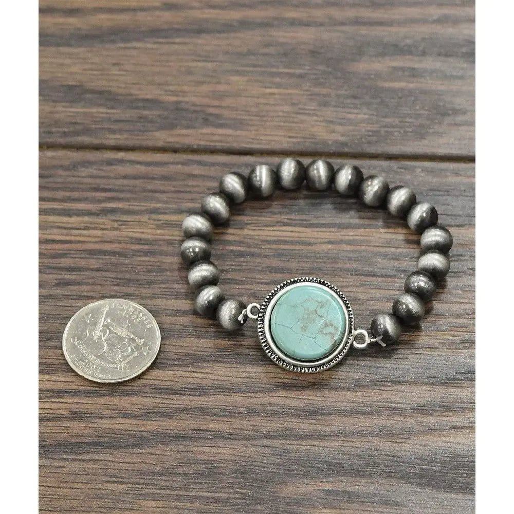 Turquoise Stretch Bracelet - LECCE