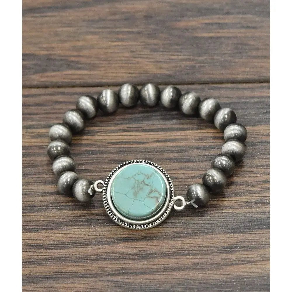 Turquoise Stretch Bracelet - LECCE