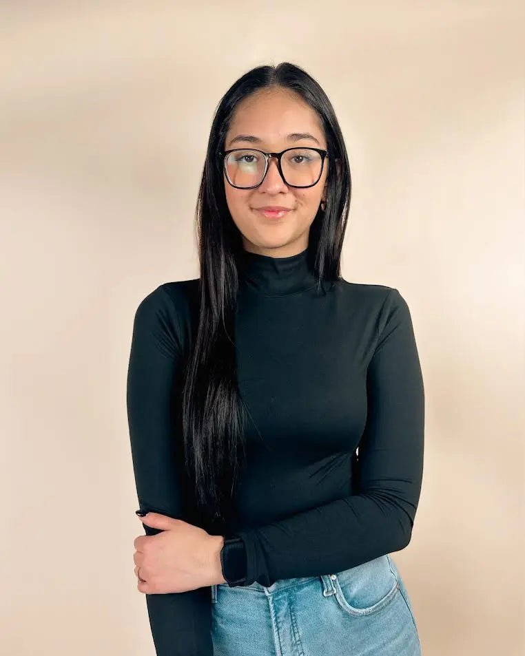 Turtle Neck Long Sleeve Bodysuit - LECCE