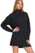 Turtle Neck Long Sleeve Mini Sweater Dress - LECCE