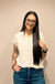 Twisted Texture Knit V Neck Top - LECCE