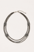 Two Strand Navajo Bead Cluster Necklace on soft-white background
