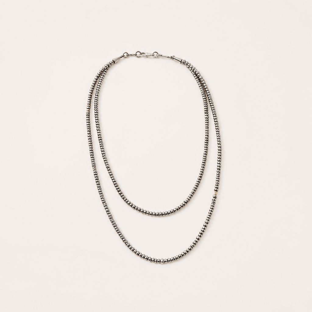 Two Strand Navajo Bead Necklace