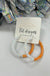 Two Tone Game Day Hoops Earrings - LECCE