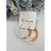 Two Tone Game Day Hoops Earrings - LECCE