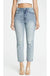 Ultra High Rise Straight Denim Jeans - LECCE