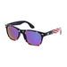 USA Flag Print and Color Mirror Lens Sunglasses - LECCE