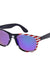 USA Flag Print and Color Mirror Lens Sunglasses - LECCE