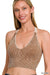 V Neck Washed rib Seamless Bra Padded Tank Top - LECCE