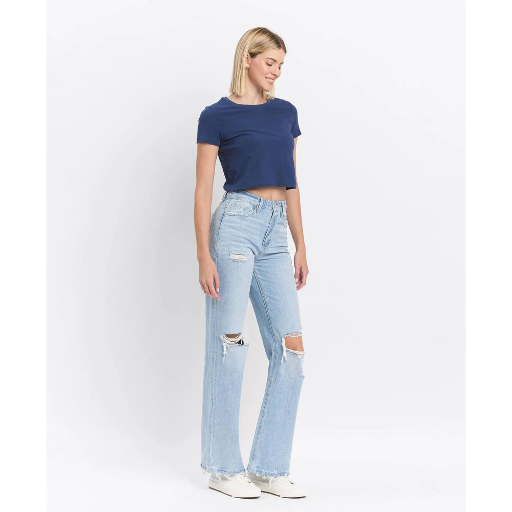 Vervet 90's Vintage Super High Rise Flare Jeans - LECCE