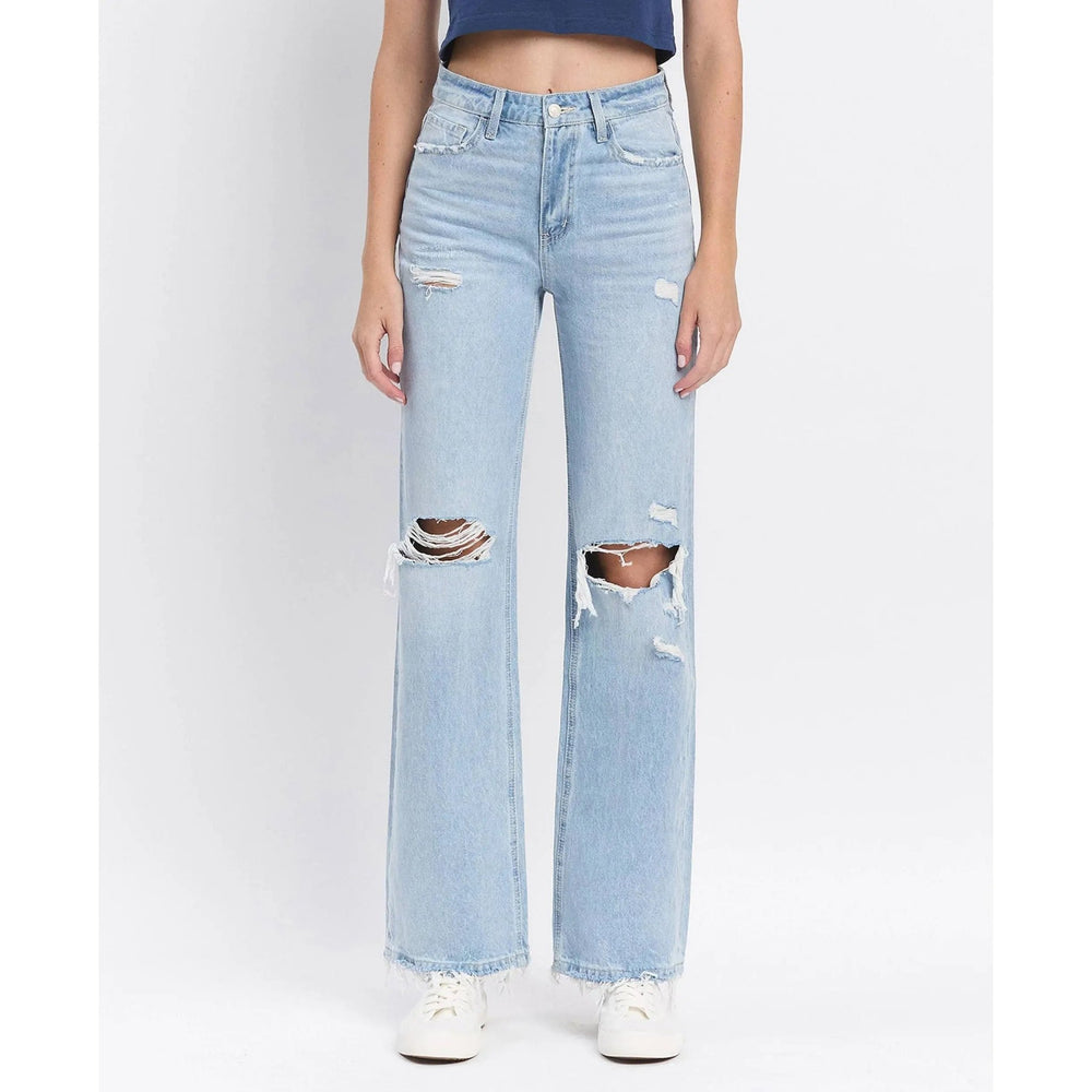 Vervet 90's Vintage Super High Rise Flare Jeans - LECCE