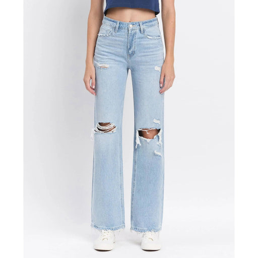 Vervet 90's Vintage Super High Rise Flare Jeans - LECCE