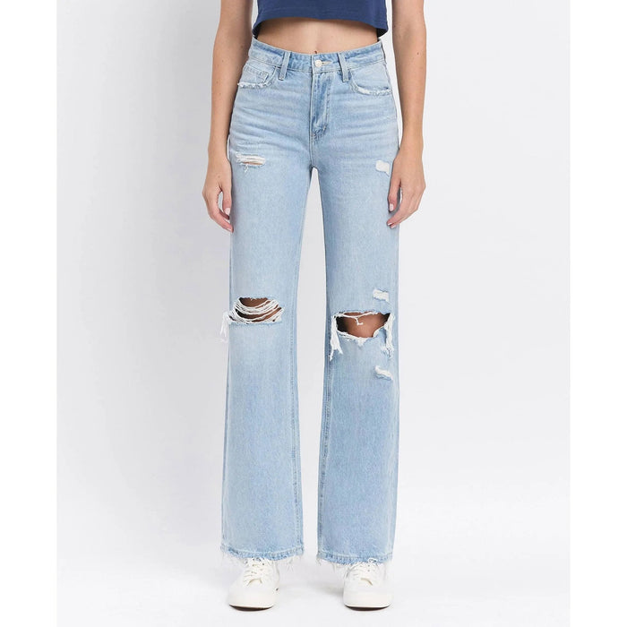 Vervet 90's Vintage Super High Rise Flare Jeans - LECCE