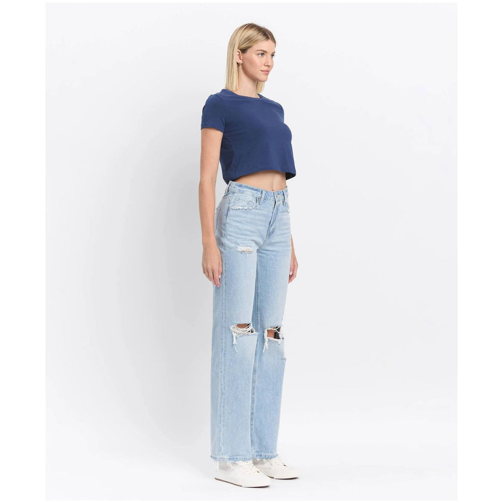 Vervet 90's Vintage Super High Rise Flare Jeans - LECCE