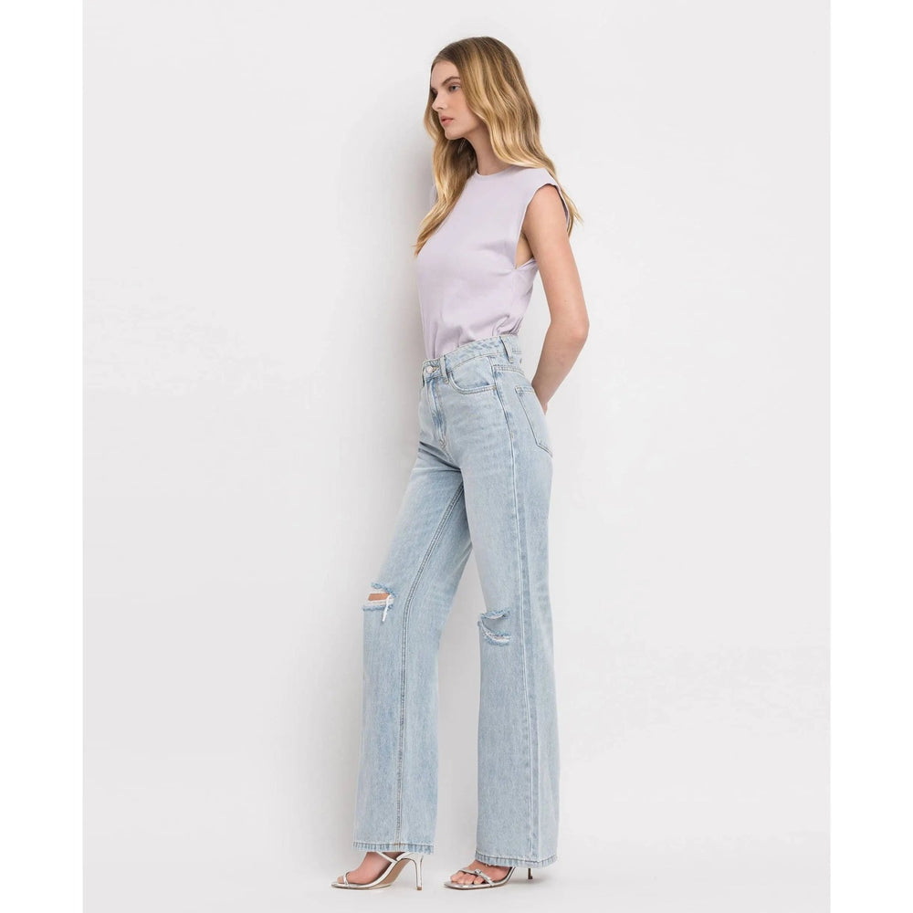 Vervet 90's Vintage Super High Rise Flare Jeans - LECCE