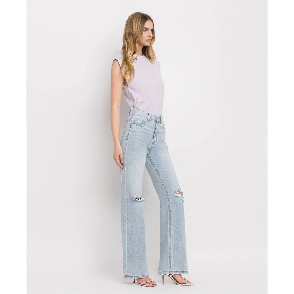 Vervet 90's Vintage Super High Rise Flare Jeans - LECCE