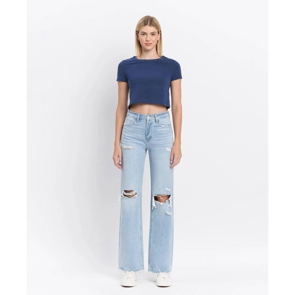 Vervet 90's Vintage Super High Rise Flare Jeans - LECCE