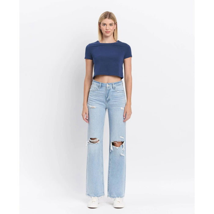 Vervet 90's Vintage Super High Rise Flare Jeans - LECCE