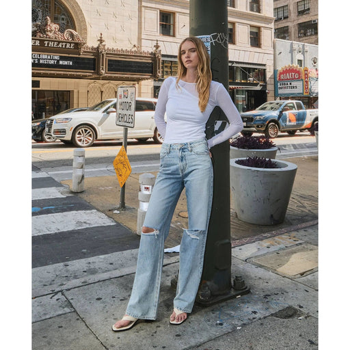 Vervet 90's Vintage Super High Rise Flare Jeans - LECCE