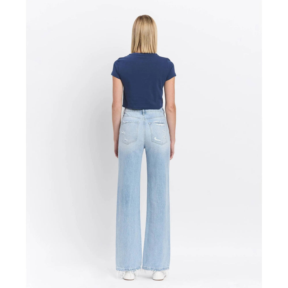 Vervet 90's Vintage Super High Rise Flare Jeans - LECCE