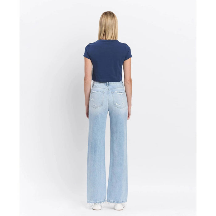 Vervet 90's Vintage Super High Rise Flare Jeans - LECCE