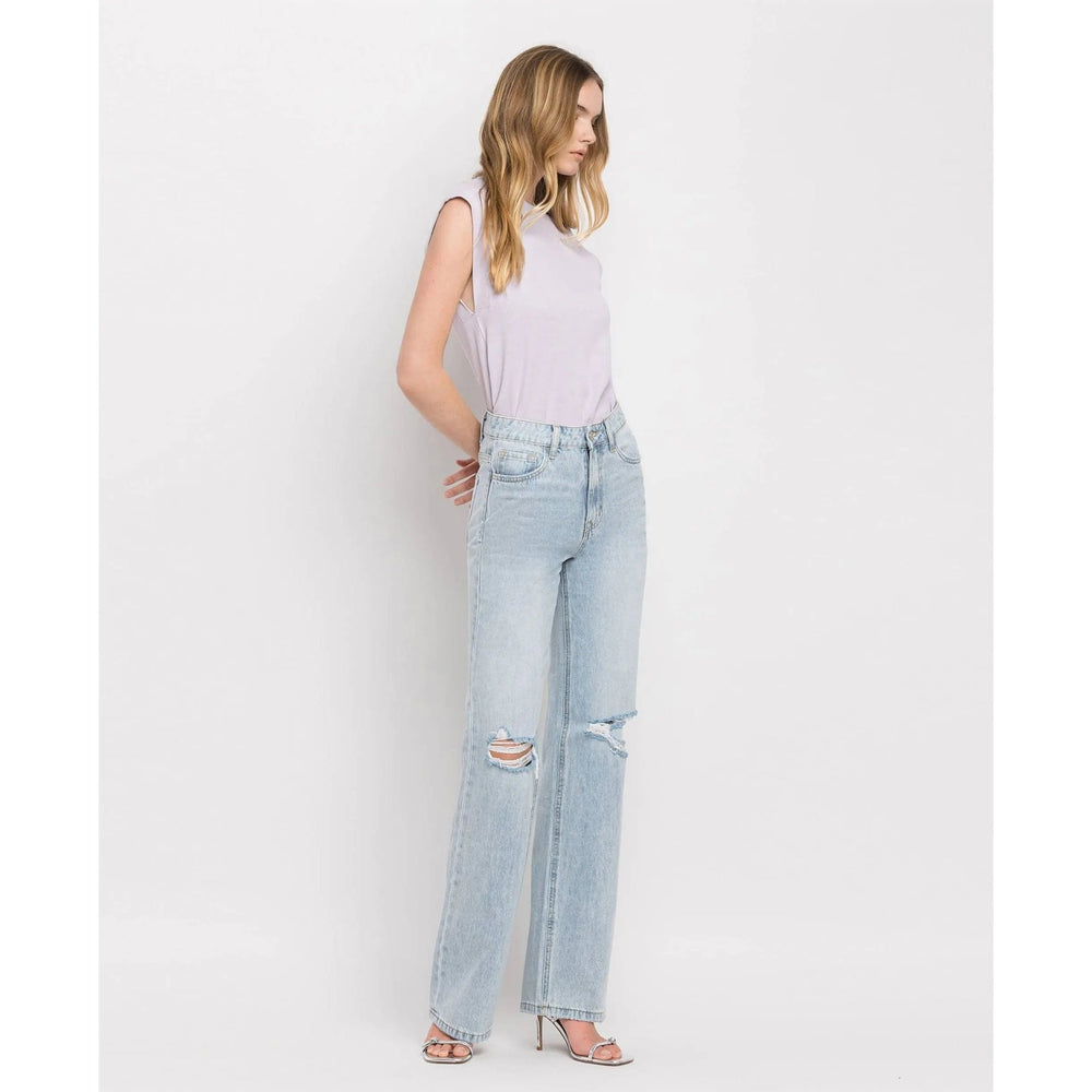 Vervet 90's Vintage Super High Rise Flare Jeans - LECCE