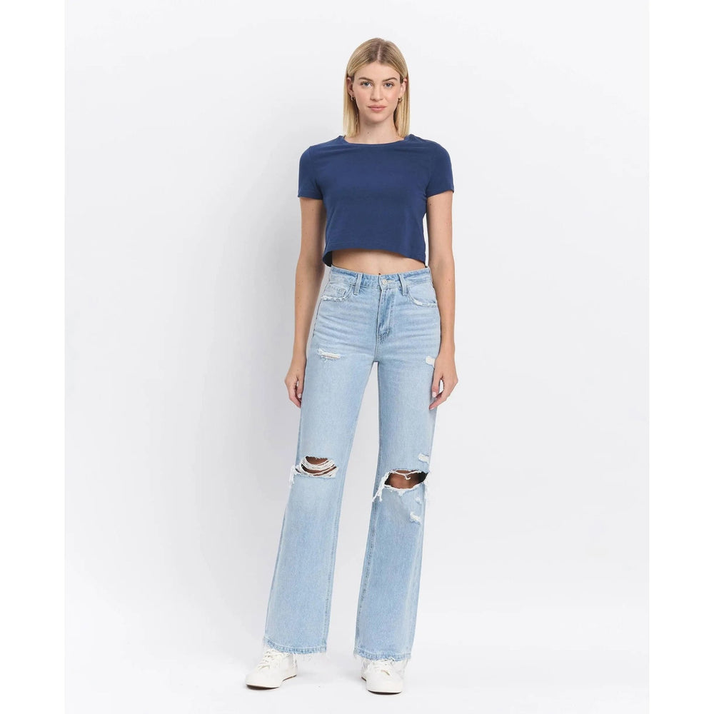 Vervet 90's Vintage Super High Rise Flare Jeans - LECCE