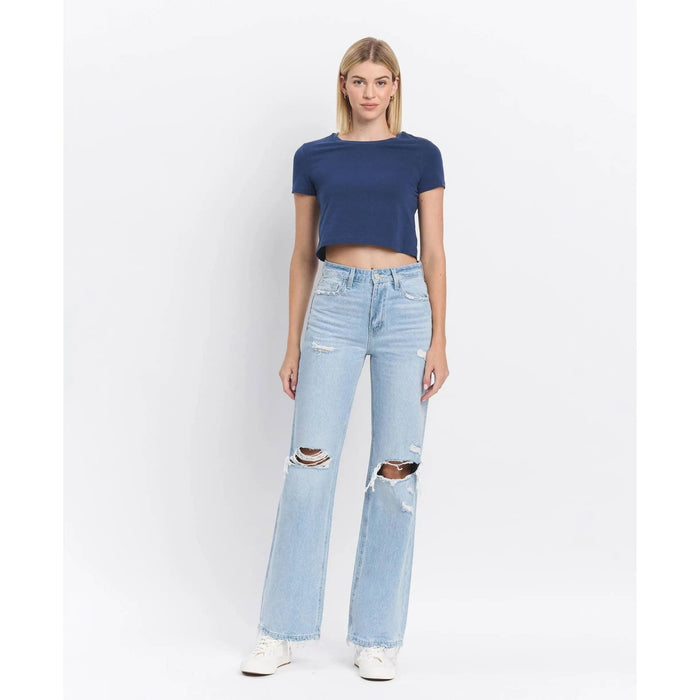 Vervet 90's Vintage Super High Rise Flare Jeans - LECCE