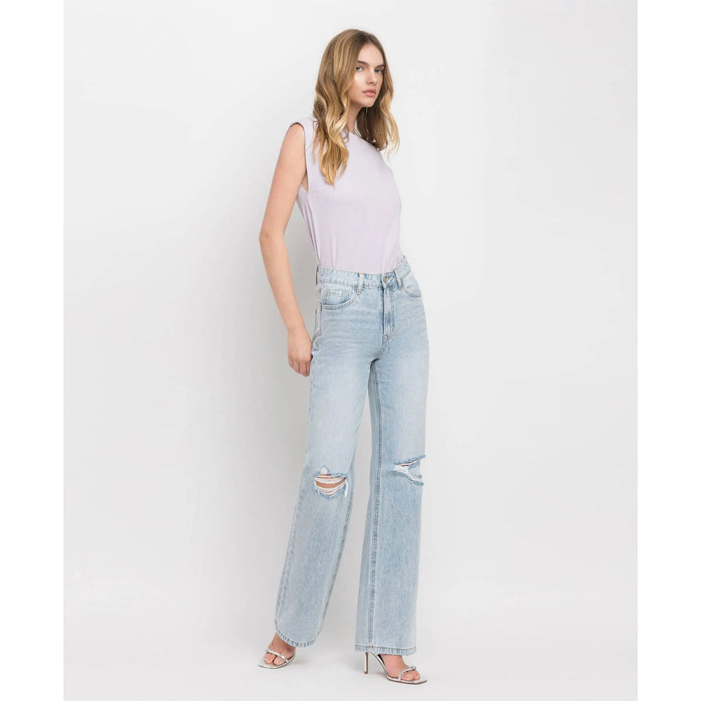 Vervet 90's Vintage Super High Rise Flare Jeans - LECCE