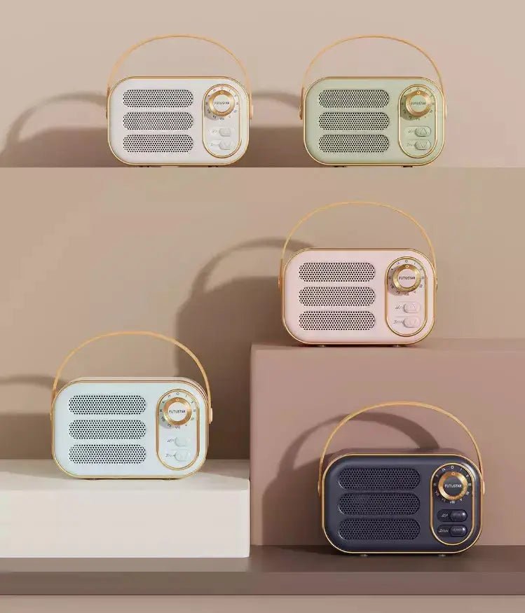 Vintage Bluetooth Speaker - Blue - LECCE
