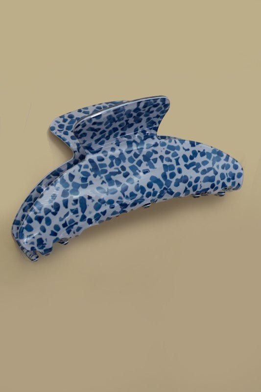 Vintage Porcelain Animal Half Moon Hair Claw Clips