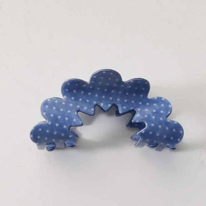 Vintage Porcelain Style Half Moon Hair Claw Clips - LECCE