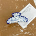 Vintage Porcelain Style Half Moon Hair Claw Clips - LECCE