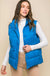 Waist Toggles Zip - Up Puffer Vest - LECCE