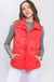 Waist Toggles Zip - Up Puffer Vest - LECCE