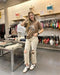 Washed Distressed Cropped Jeans - LECCE