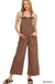 Washed Knot Strap Pockets Jumpsuit - LECCE