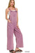 Washed Knot Strap Pockets Jumpsuit - LECCE