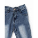 Washed Light Blue Double Layer Girls Jeans - LECCE