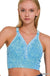 Washed Ribbed Cropped Button V - neck Tank Top - LECCE