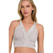 Washed Ribbed Cropped Button V - neck Tank Top - LECCE