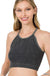 Washed Ribbed Seamless Cropped Cami Top - LECCE