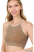 Washed Ribbed Seamless Cropped Cami Top - LECCE