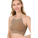 Washed Ribbed Seamless Cropped Cami Top - LECCE