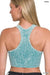 Washed Ribbed Seamless Racerback Tank Top - LECCE