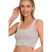 Washed Ribbed Square Neck With Bra Pads - LECCE