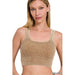 Washed Ribbed Square Neck With Bra Pads - LECCE