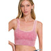 Washed Ribbed Square Neck With Bra Pads - LECCE