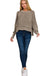 Washed Side Slit Oversized Cropped Sweater - LECCE